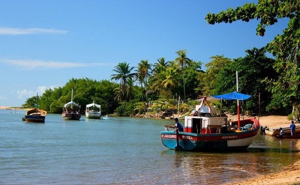 Praia de Caraíva na Bahia