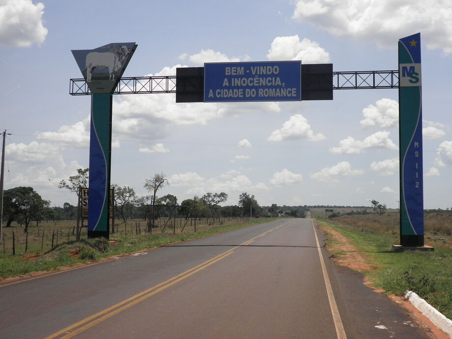 A cidade de Inocência fica região sul de Mato Grosso do Sul.