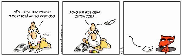 Carlos Ruas, ficou conhecido em 2009 quando criou o blog “Um Sábado Qualquer”, onde tirinhas que fazem abordagem crítica sobre religião e sociedade moderna