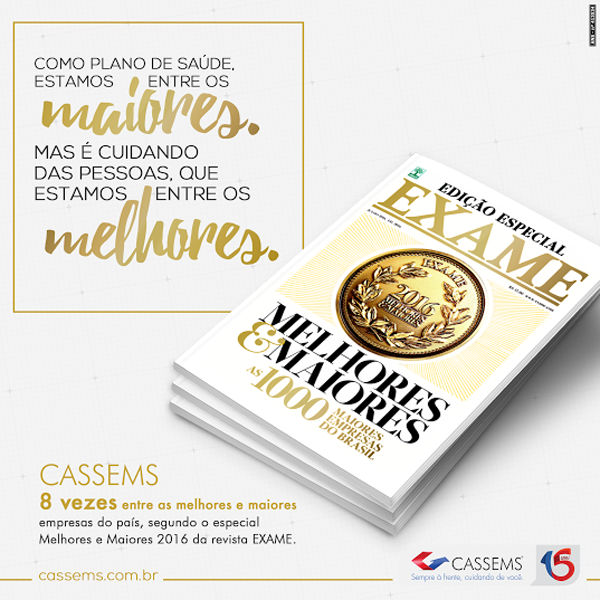 A pesquisa da revista Exame está na 42ª edição e lista as mil maiores e melhores empresas do Brasil