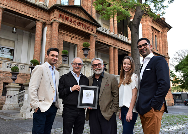 Marcelo Dantas (Diretor da Pinacoteca), José Roberto Sadek (Secretário da Cultura do Estado em exercício), Tadeu Chiarelli (Diretor da Pinacoteca), Claudia Martinelli (Gerente do Trip Advisor no Brasil) e Paulo Vicelli (Diretor da Pinacoteca)