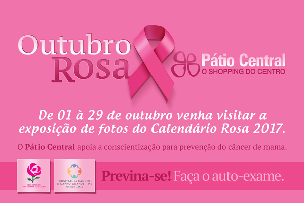 Durante todo o mês de outubro a equipe do Hospital permanecerá no espaço do shopping vendendo diversos produtos personalizados e exclusivos do outubro rosa