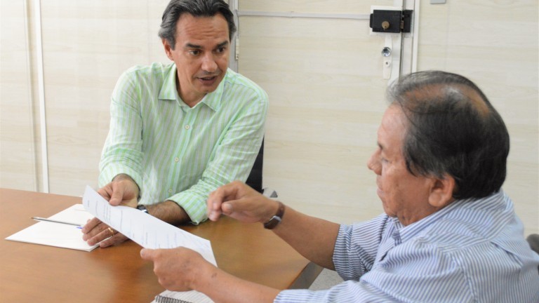 Marquinhos Trad recebe articulador internacional dos direitos indígenas, Marcos Terena