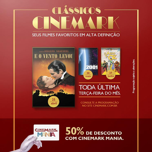 As sessões serão únicas e acontecem nas últimas terças-feiras do mês