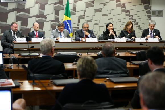 Brasília - Audiência pública na Comissão Parlamentar de Inquérito (CPI) da Previdência no Senado (Marcelo Camargo/Agência Brasil)
