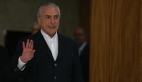 Brasília - O presidente da República, Michel Temer, durante pronunciamento oficial, disse que vai pedir ao STF, a suspensão de inquérito até que gravação seja periciada (José Cruz/Agência Brasi