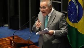 Brasília - Senador Renan Calheiros discursa no plenário do Senado e critica as delações premiadas (Fabio Rodrigues Pozzebom/Agência Brasil)