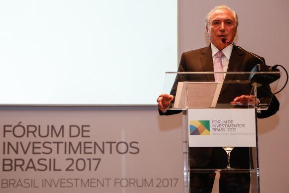 São Paulo - Presidente Michel Temer participa de jantar por ocasião do Fórum de Investimentos Brasil 2017 (Marcos Corrêa/PR)
