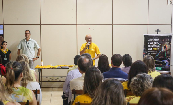Secretário da SAD, Carlos Assis, vestiu a camisa e destacou a consciência para um trânsito mais seguro