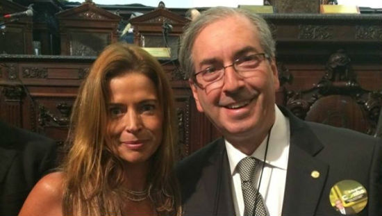O ex-presidente da Câmara Eduardo Cunha (PMDB-RJ) e a sua mulher, Cláudia Cruz