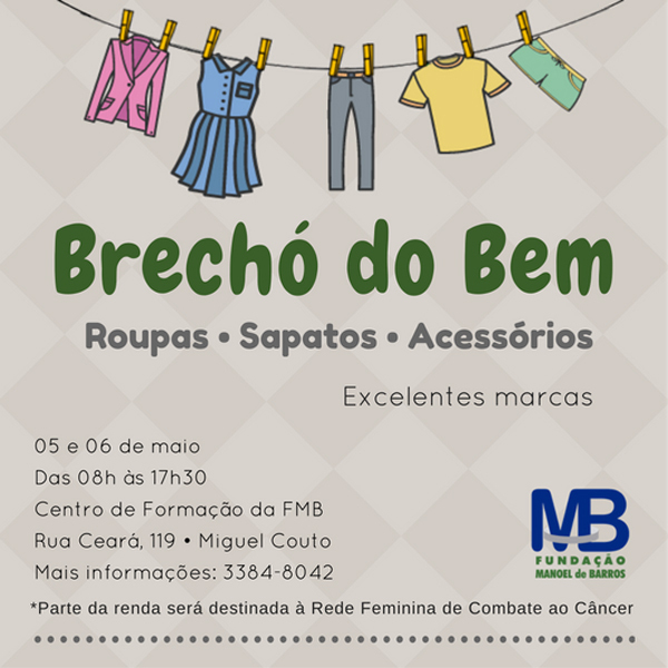 Convite para o Brechó do Bem