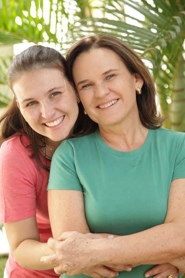 Milla e a mãe Jane Resina