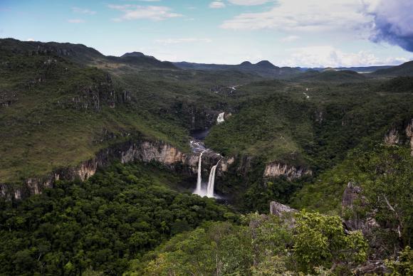 Alto Paraíso de Goiás (GO) - Vista dos Saltos do Rio Preto, a partir do Mirante da Janela, área que faz parte da proposta de ampliação do Parque Nacional da Chapada dos Veadeiros (Marcelo Camargo/Agência Brasil)