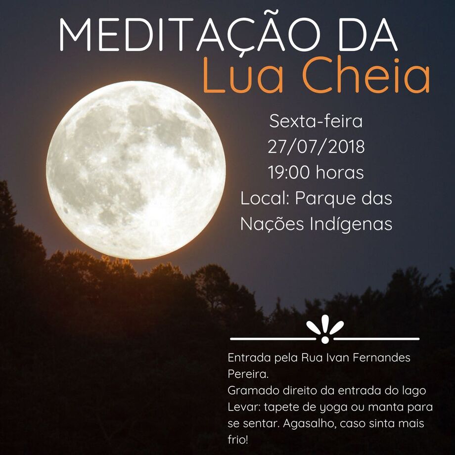 A organização do evento orienta levar tapete de yoga, manta ou agasalho para a prática