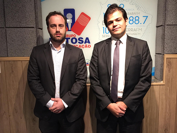Os advogados Diego Trindade e Manuel Borges