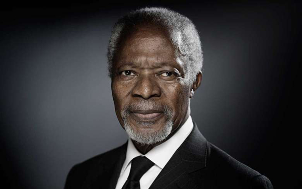 Annan, de nacionalidade ganense, morreu durante esta madrugada em um hospital em Berna, na Suíça, informou a fundação Kofi Annan nas redes sociais.