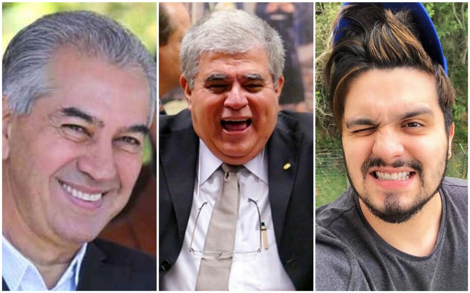 O governador Reinaldo Azambuja, ministro Carlos Marun e o cantor Luan Santana encabeçam a lista dos mencionados pela mídia nacional.