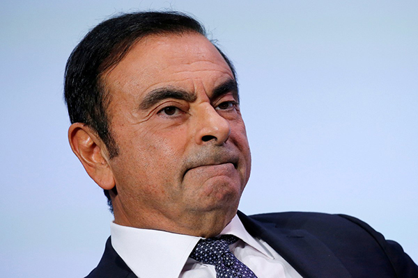 Ghosn foi detido inicialmente em 19 de novembro, acusado de não registrar adequadamente compensações recebidas da empresa no período de três anos encerrado em março de 2018
