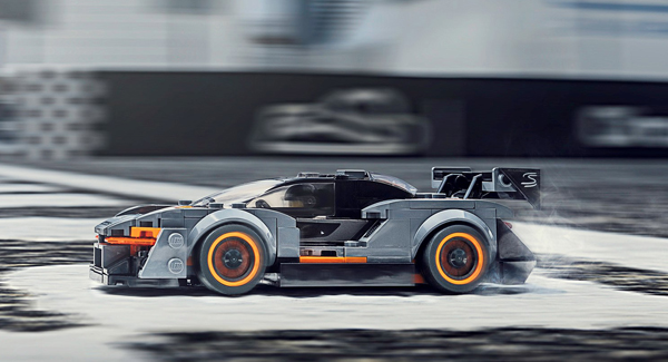 O modelo McLaren Senna LEGO Speed Champions vem com o seu próprio túnel de vento e espera-se que saia voando das prateleiras
