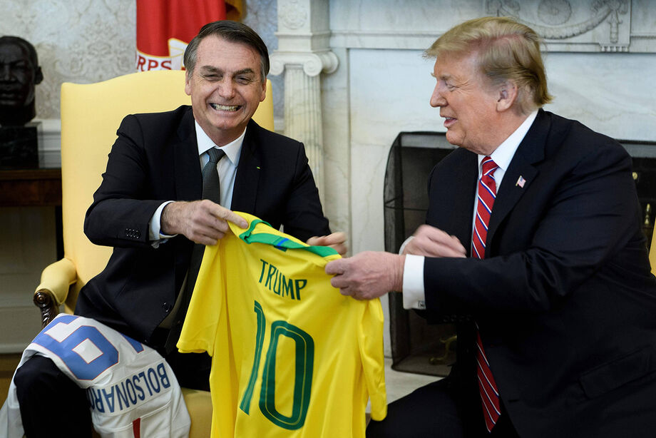 Jair Bolsonaro e Donald Trump em encontro