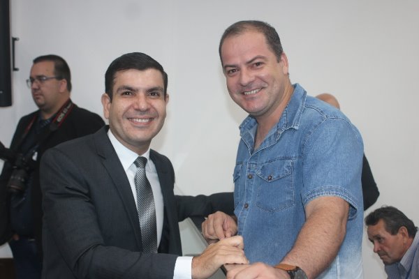 Deputado Jamilson Name eo vereador Dinho Vital, do município de Anastácio