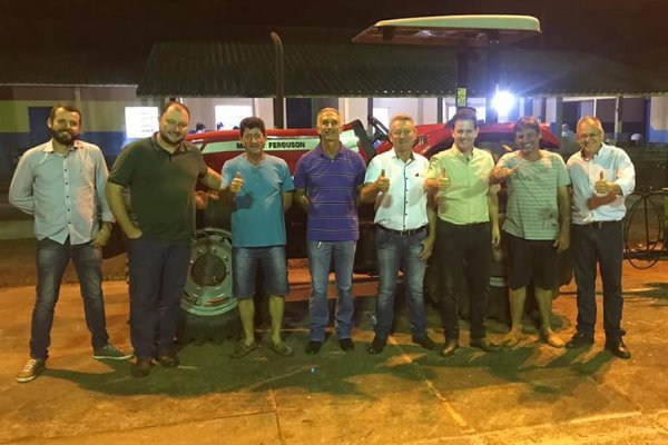 Renato Câmara durante entrega de patrulha mecanizada aos agricultores familiares da Gleba Vitória, em Ivinhema