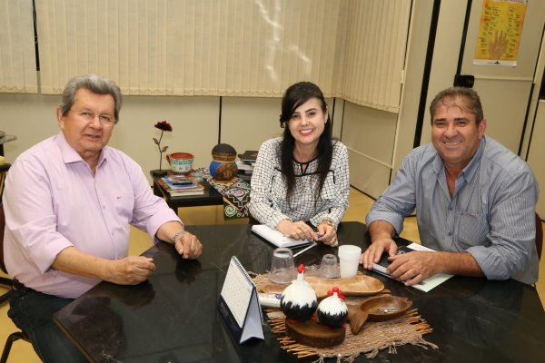 Onevan e Marcílio apresentam pleitos à diretora-presidente Mara Caseiro
