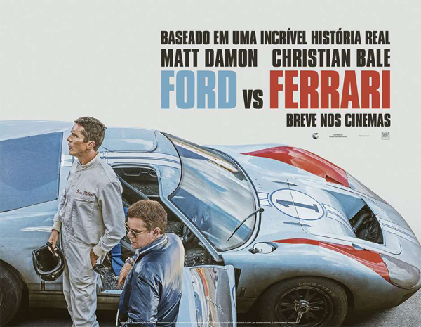 O longa, que conta a história real do designer automotivo americano Carroll Shelby e do piloto britânico Ken Miles