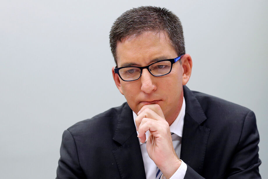 O jornalista Glenn Greenwald em seu depoimento na Câmara dos Deputados em junho