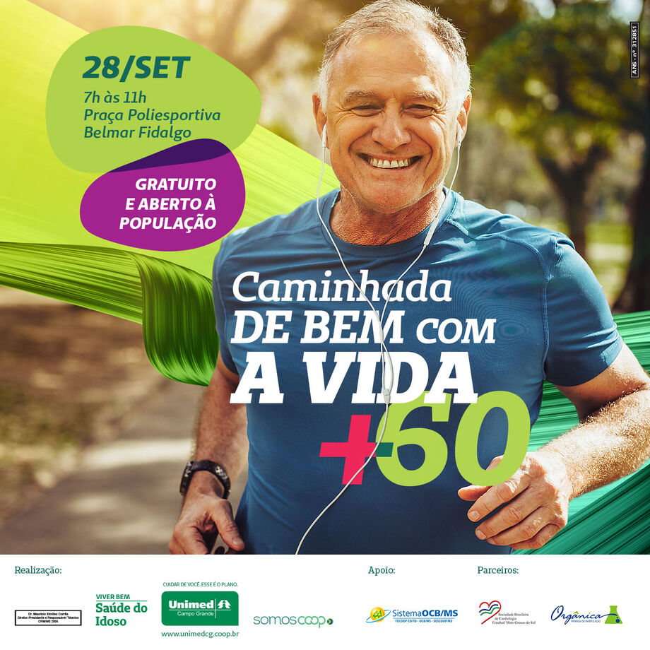 Além da caminhada, o evento contará com alongamento, orientações nutricionais, aferição de pressão, teste de glicemia, jogos, música, Zumba Gold