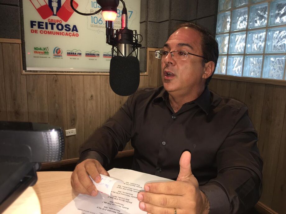 O presidente do SRCG, Alessandro Coelho, em entrevista ao Giro Estadual de Notícias do Grupo Feitosa