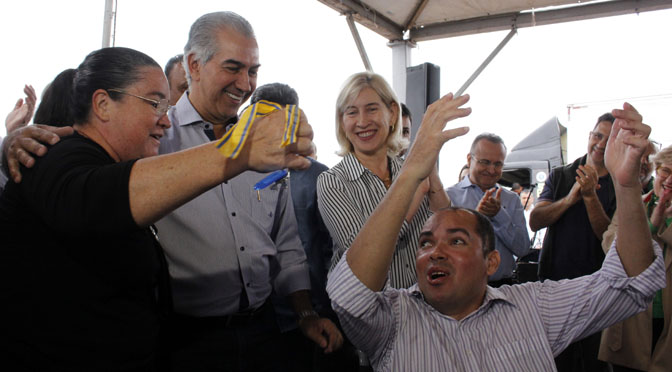O governador Reinaldo Azambuja