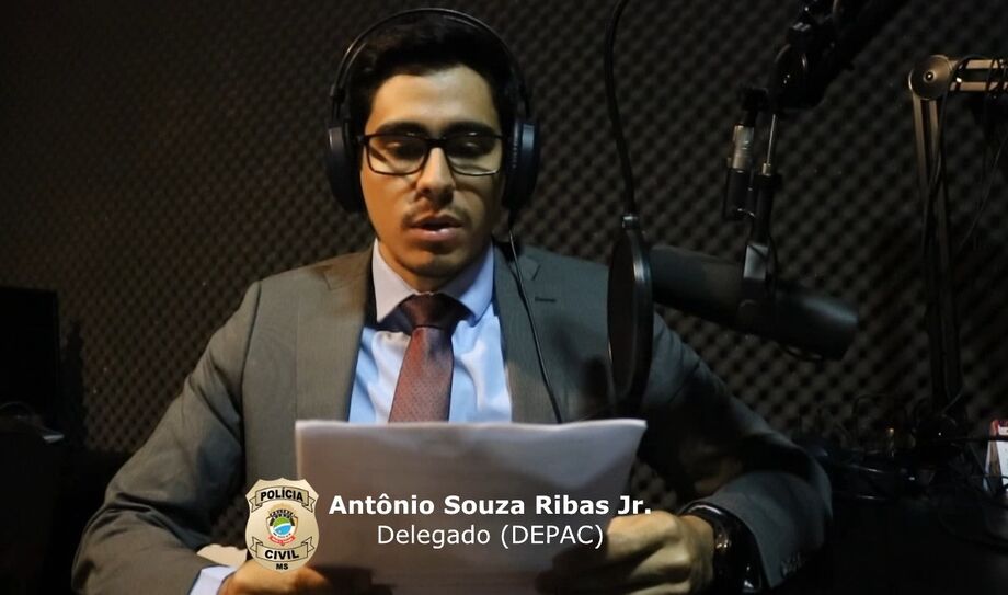 O Delegado de Polícia Antônio Souza Ribas Júnior