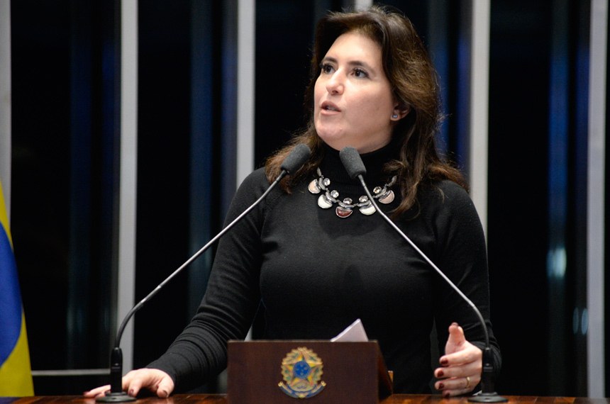 A senadora iniciou seu discurso dizendo que a votação da reforma da previdência traz a ela a “sensação de dever cumprido”, de algo reconhecido como necessário
