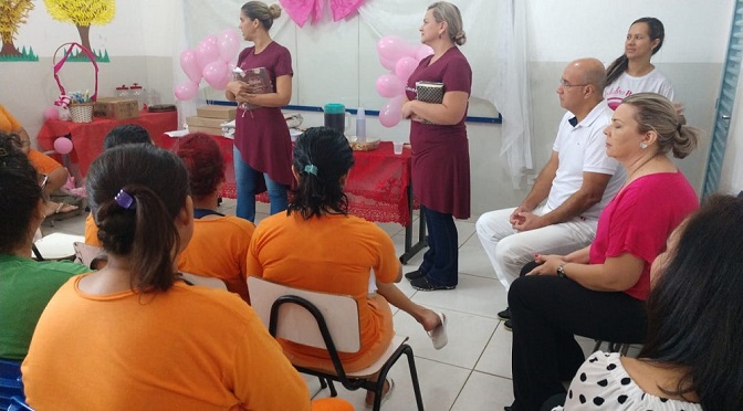 Além disso, exames preventivos e testes rápidos de Hepatite A e B, HIV e Sífilis também foram realizados com as internas