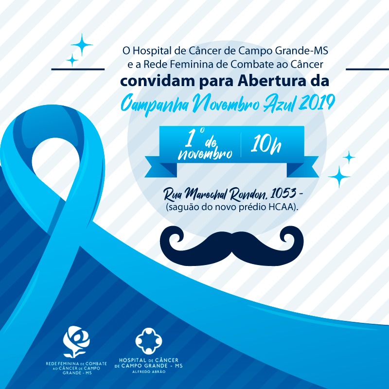 A campanha será em parceria com a Rede Feminina de Combate ao Câncer