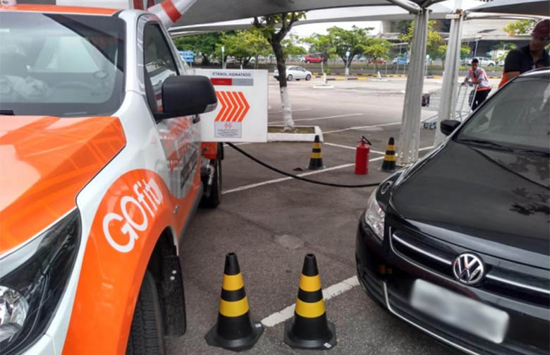 Pelo GOfit a gasolina vai até o veículo, e o condutor não precisa ir a um posto