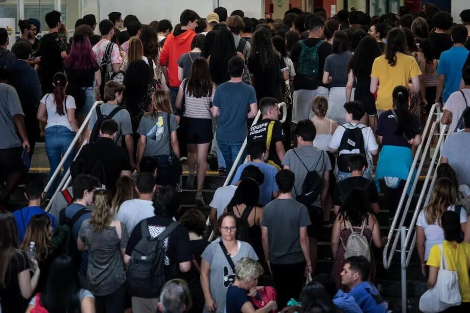 Candidatos no primeiro dia de provas do Enem 2019
