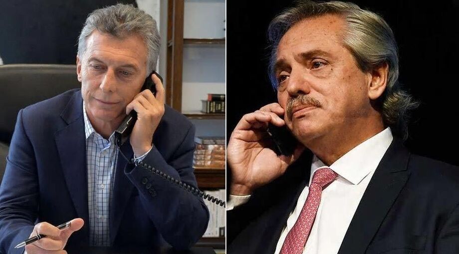 Mauricio Macri e Alberto Fernández, o atual e o futuro presidente da Argentina