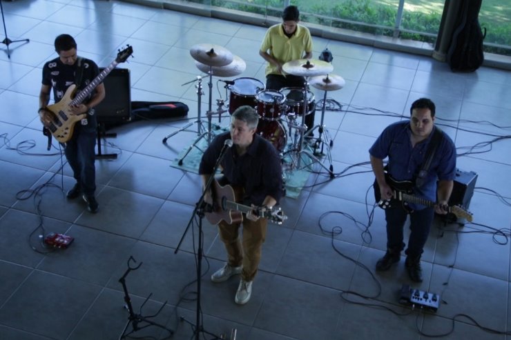Banda em apresentação durante programa Talento Regional