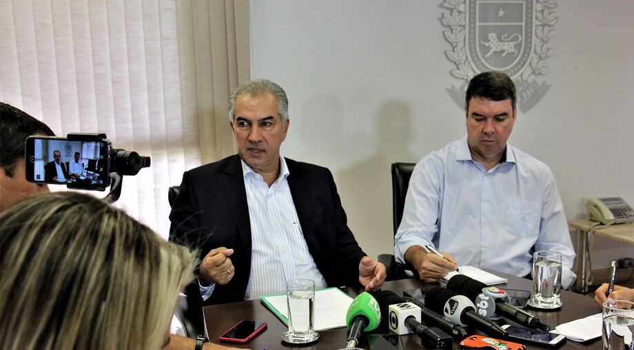 O governador Reinaldo Azambuja