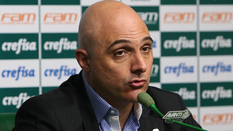 O presidente do Palmeiras, Maurício Galiotte