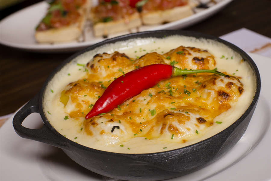 Um dos pratos com nome de famosos: Gnocchi de brie aux quatre fromages à “Marina Ruy Barbosa”