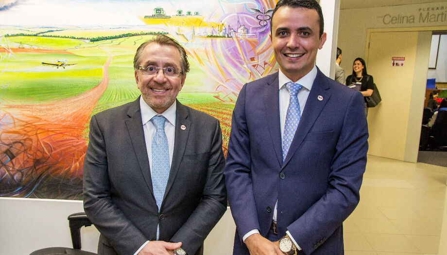O presidente do Instituto, João Paulo Lacerda da Silva e o presidente da OAB/MS (Ordem dos Advogados do Brasil em Mato Grosso do Sul), Mansour Elias Karmouche