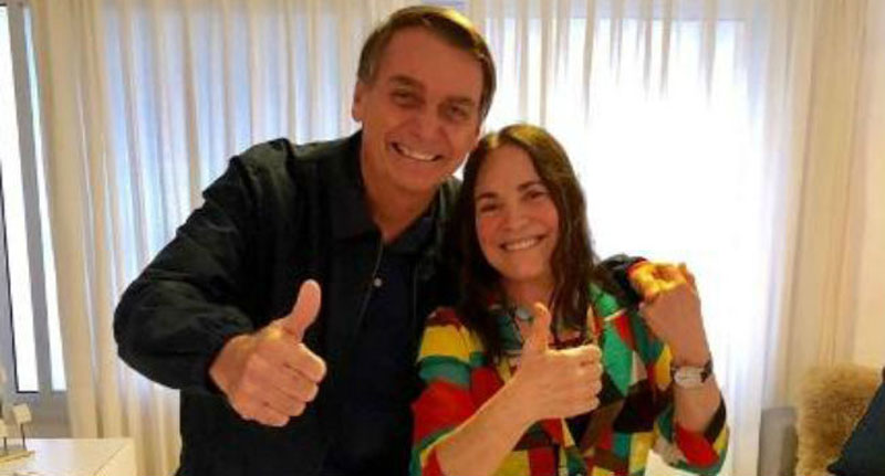 A atriz foi convidada pelo presidente Jair Bolsonaro para assumir a Secretaria Especial de Cultura