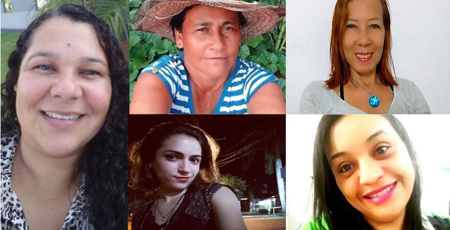 Algumas das vitímas de feminícidio em MS no ano passado