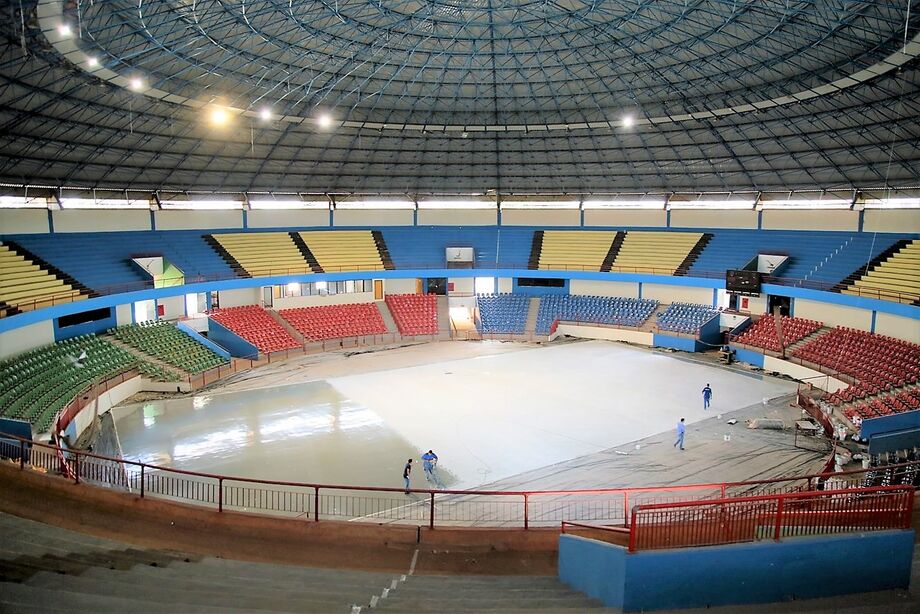 As obras do Ginásio Poliesportivo Avelino dos Reis, o Guanandizão, estão 70% concluídas
