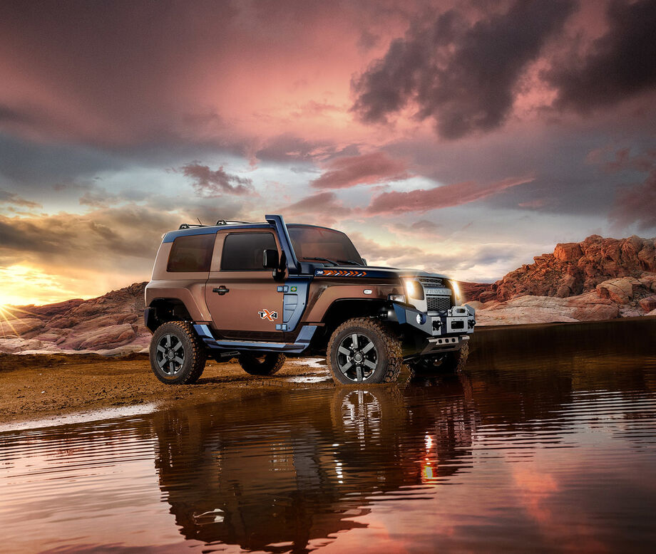 O Troller TX4 tem um estilo marcante, com três opções de cores da carroceria