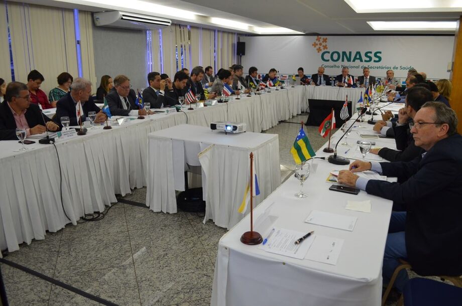 O secretário estadual de Saúde de MS, Geraldo Resende, que é vice-presidente Regional do Conass, participa do encontro