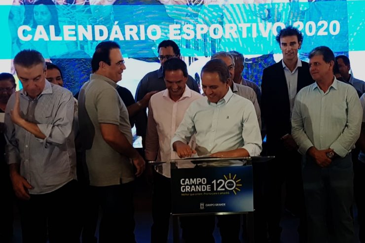 O evento contou com a presença do Governador do Estado, Reinaldo Azambuja (PSDB), do Prefeito da Capital, Marquinhos Trad (PSD) e demais autoridades